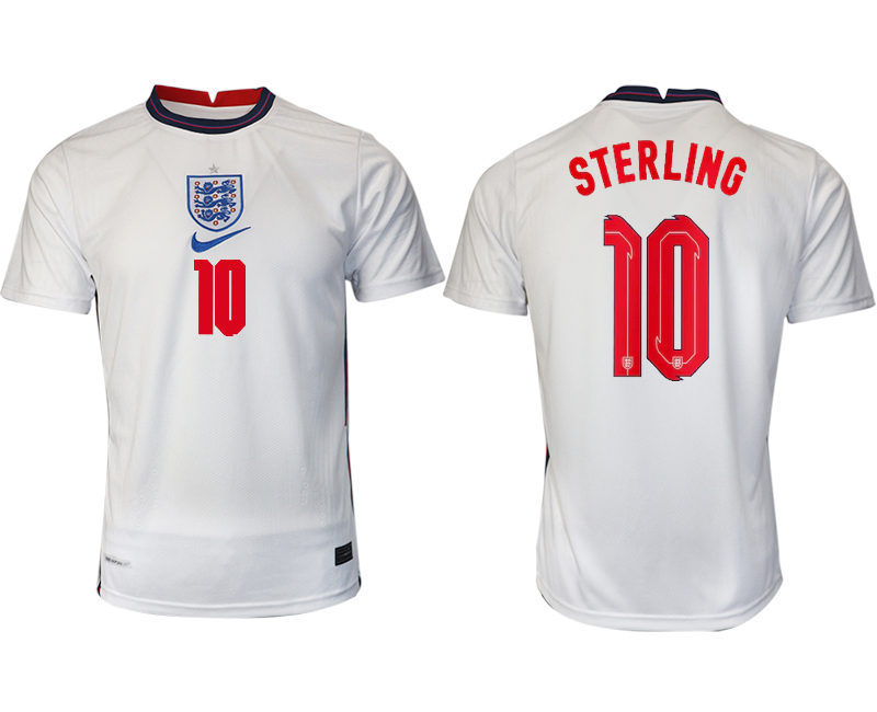 Men 2021 Europe England home AAA version #10 soccer jerseys